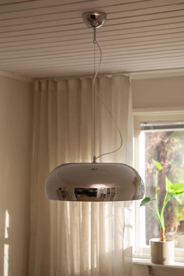 Deco Disco Pendant Chrome