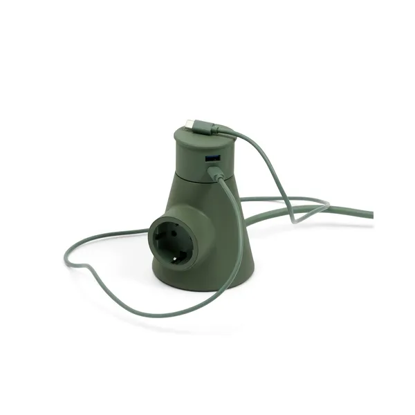 Power Adapter Mossy Green