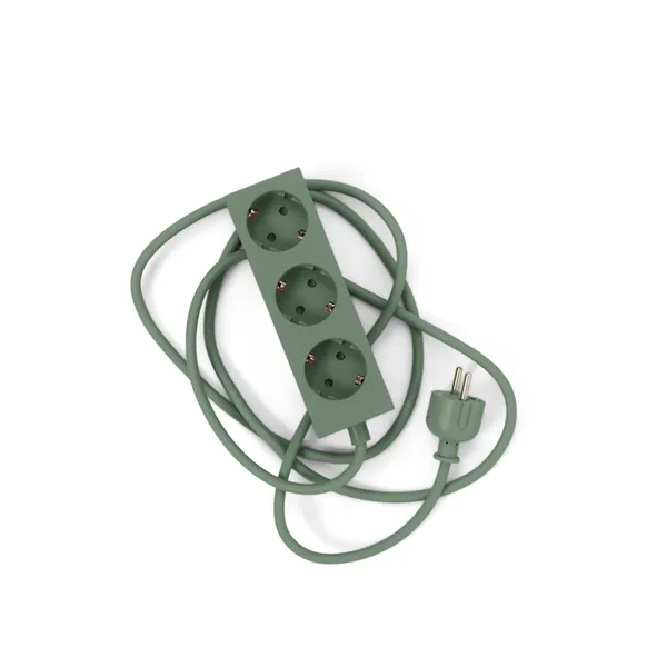 Power Bar Multiprise 500 cm Vert Mousse