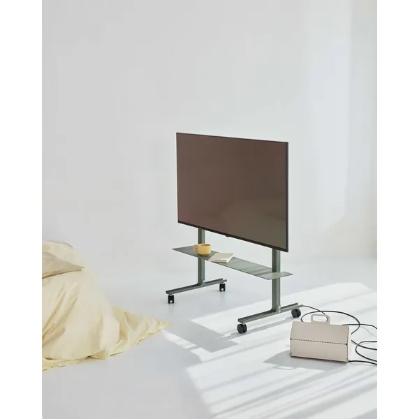 Plate TV Shelf Pearl