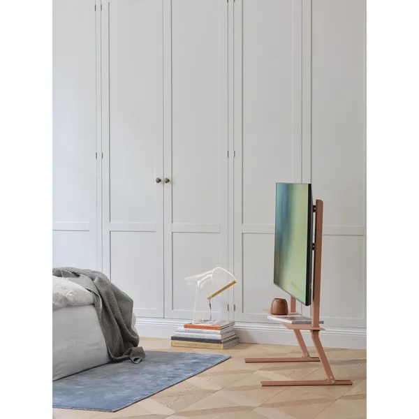 Plate TV Shelf Pearl