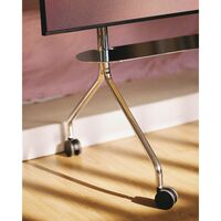 Pipe TV Shelf Chrome