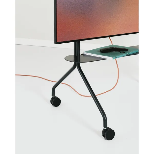 Pipe TV Shelf Chrome