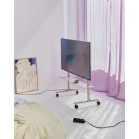 Straight Rollin' TV Stand Pearl