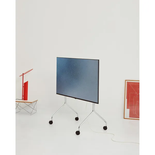 Moon Rollin' TV Stand Chrome
