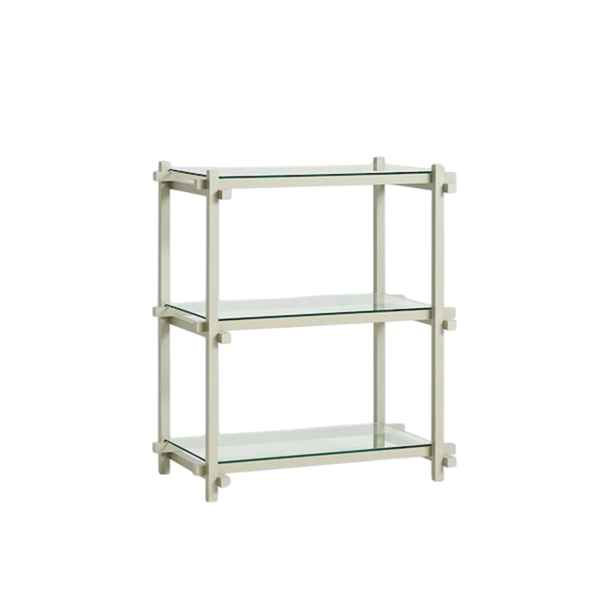 Woody Shelving 2.0 Bookcase Small Smokey Grey/Glass