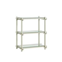 Woody Shelving 2.0 Bookcase Small Smokey Grey/Glass