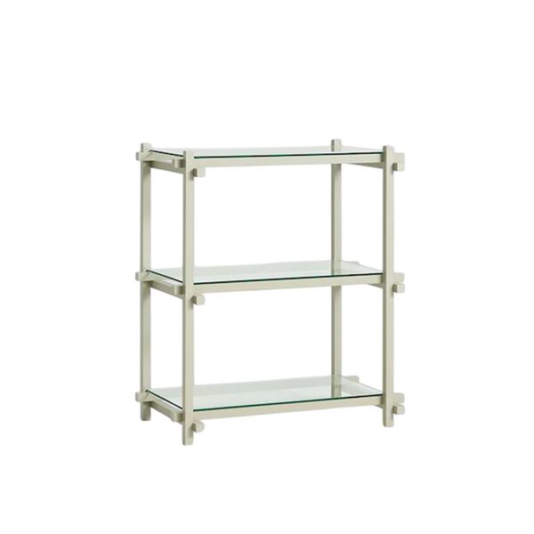 Woody Regal 2.0 Bücherregal Klein Rauchgrau/Glas