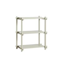 Woody Shelving 2.0 Bookcase Small Smokey Grey/Steel