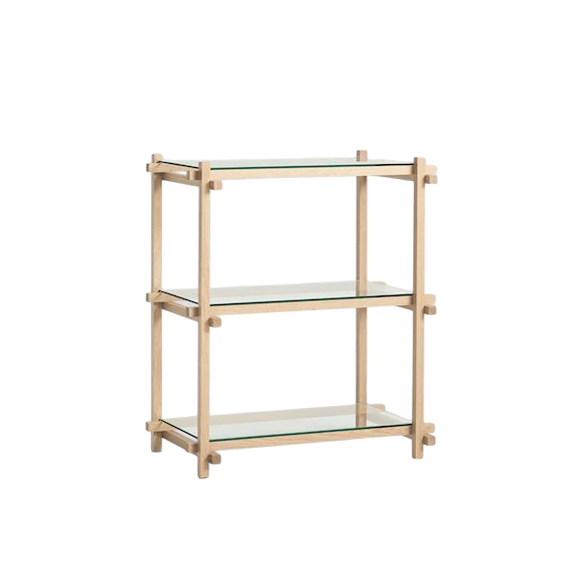 Woody Shelving 2.0 Bookcase Small Smokey Grey/Steel | AndLight
