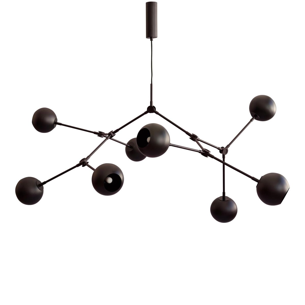Drop Globe Pendant Burnt Black