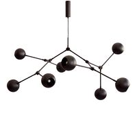 Drop Globe Pendant Burnt Black