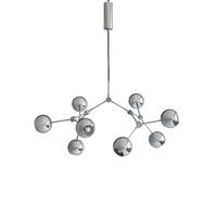 Drop Globe Chandelier Mini Chrome