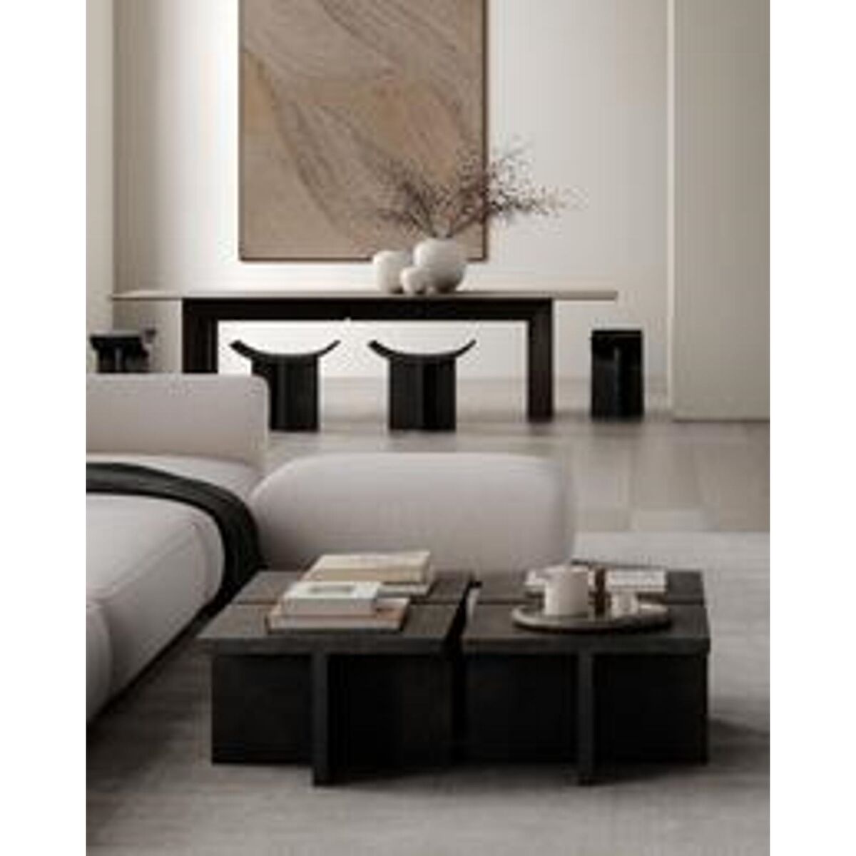 Vase Sunao Moyen Noir