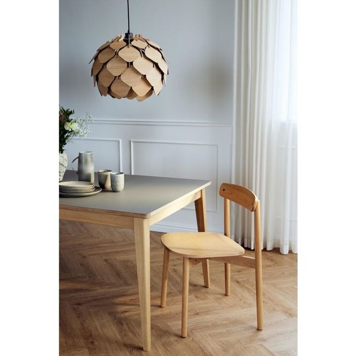 Unite Dining Chair White Pigmented Oak