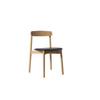 Unite Dining Chair White Pigmented Oak/Leather