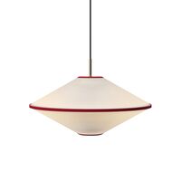 Lámpara Colgante Taft Ø52 Rojo/ Blanco Roto