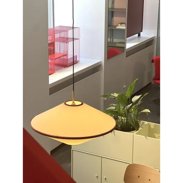 Wisiorek Lampa Wisząca Ø52 Czerwony/ Ecru