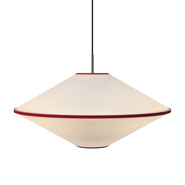 Tafta Pendant Ø65 Red/Off-White