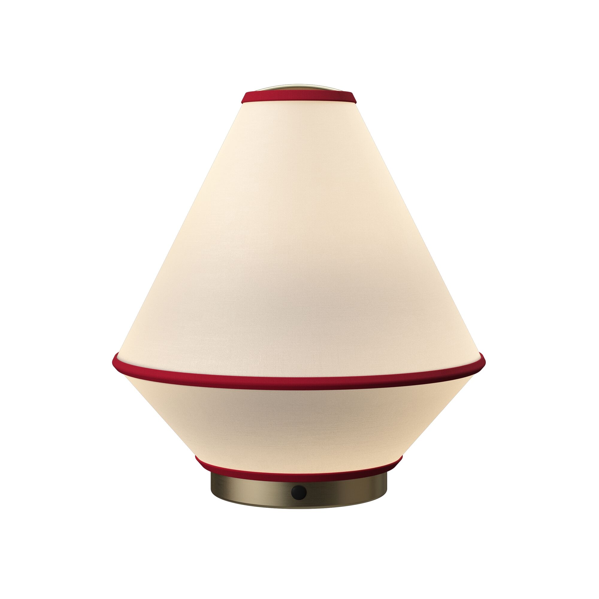 Lampe Transportable Tafta Rouge/ Blanc Cassé