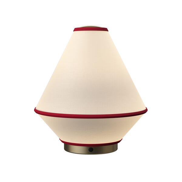 Tafta Transportable Lamp Red/ Off-White