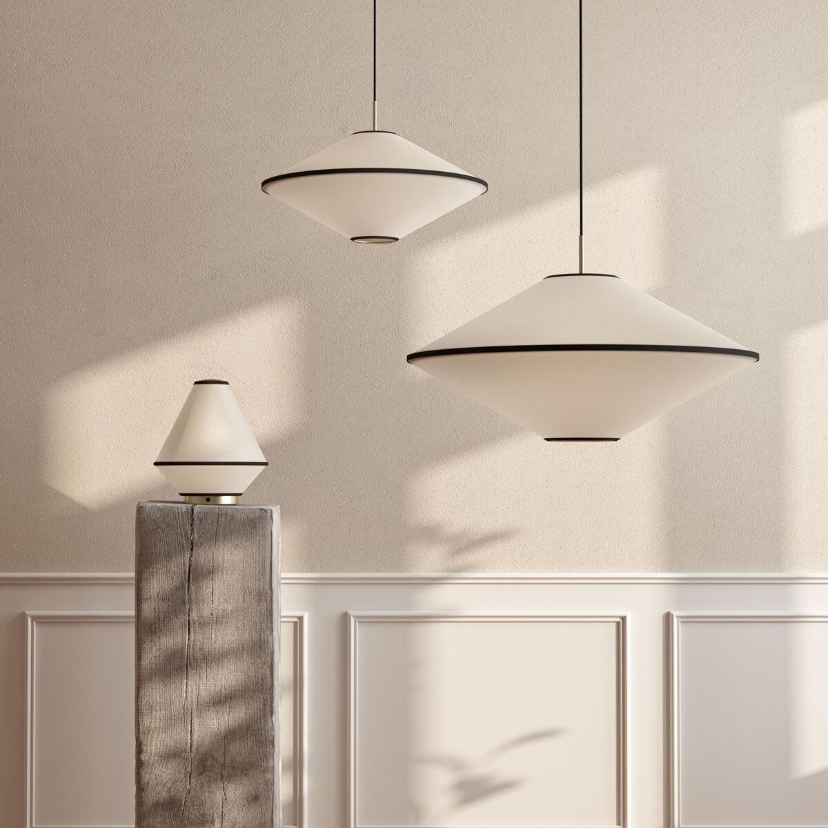 Tafta Transportable Lamp Black/ Off-White