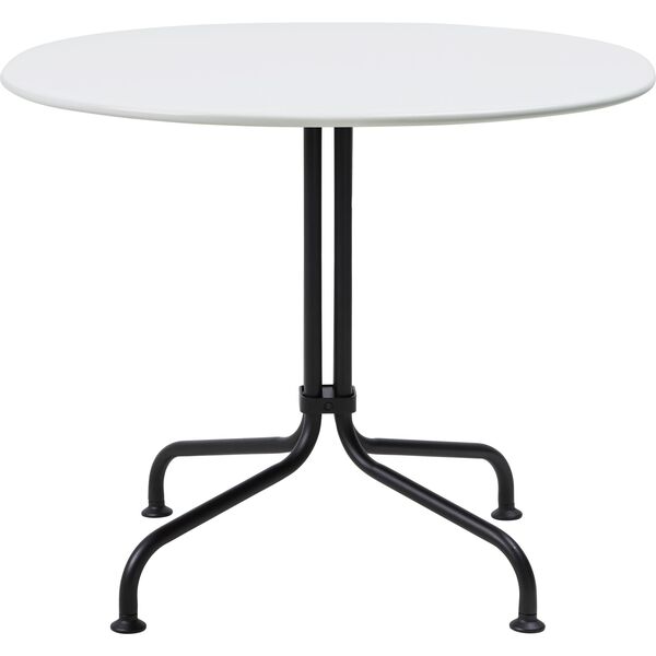 Carmel Bistro kahvilapöytä 63x75x75, mattamusta/Clam White