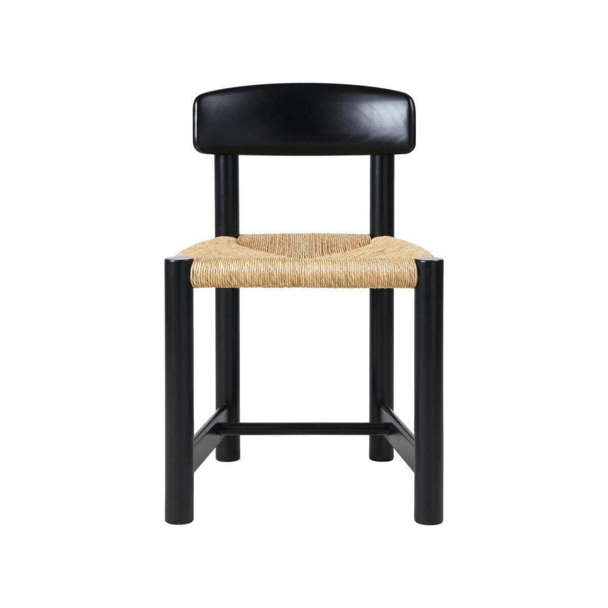 Daumiller Spisestol Naturfarget/ Brun/ Sort