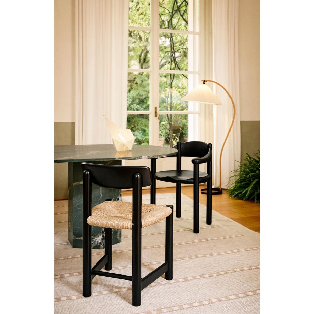 Daumiller Spisestol Naturfarget/ Brun/ Sort