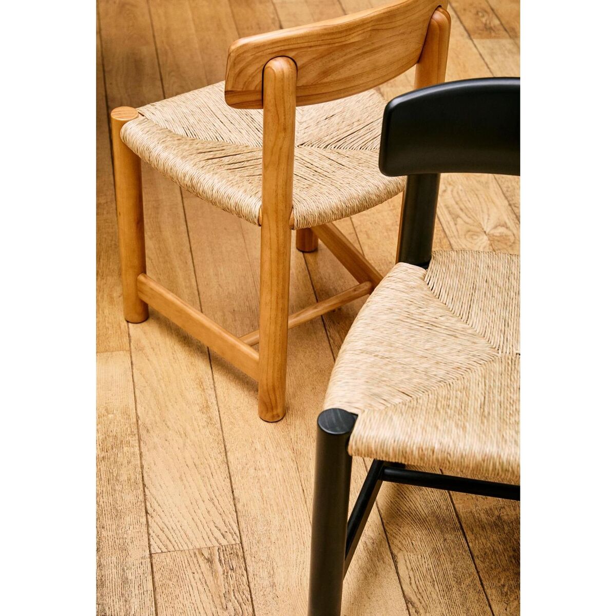 Daumiller Spisestol Naturfarget/ Brun/ Sort