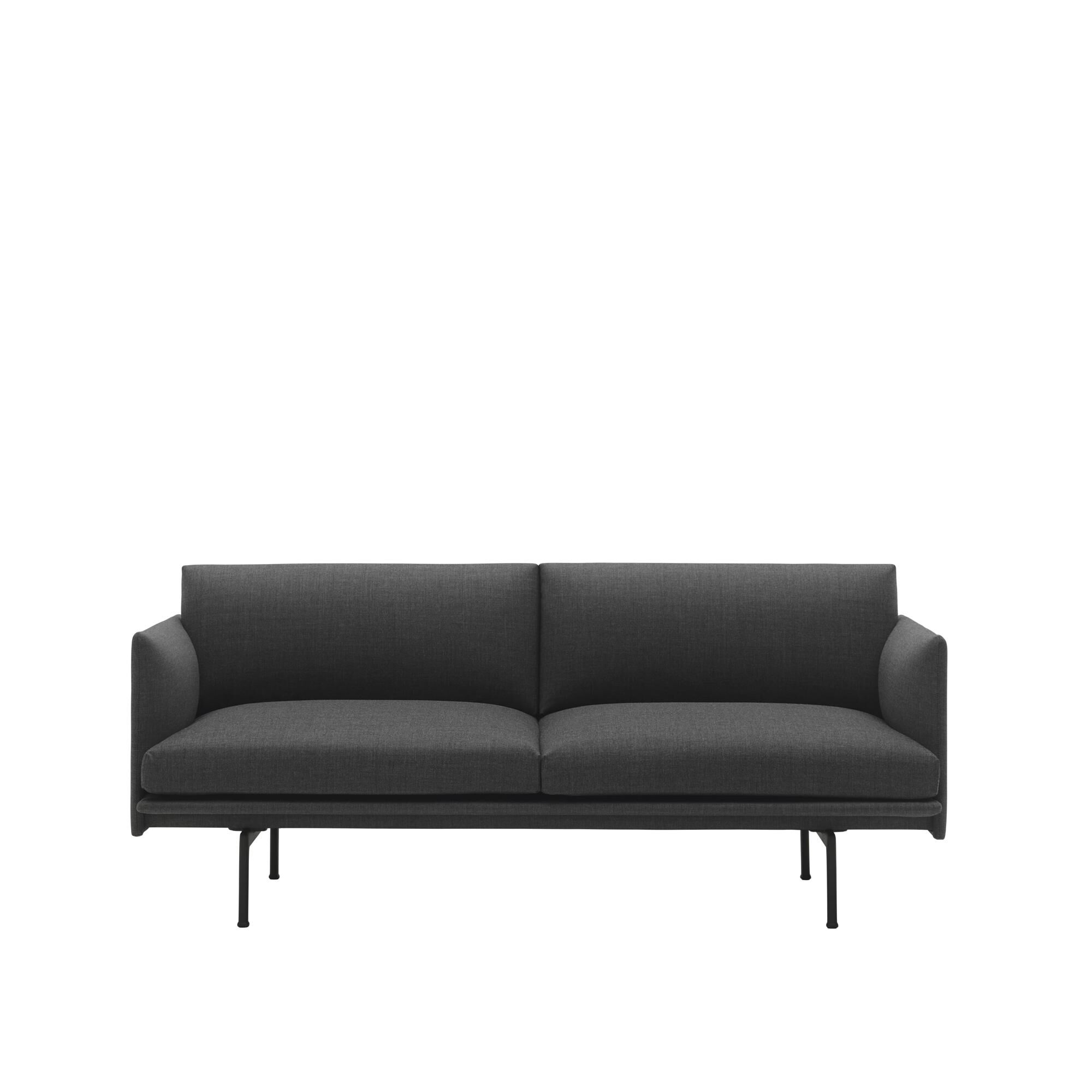 Outline 2-personers Sofa Remix/Sort