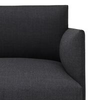 Outline 2-Sitzer-Sofa Remix/Schwarz
