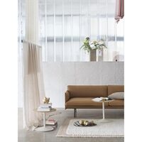 Outline 3-personers Sofa Læder/Cognac/Sort