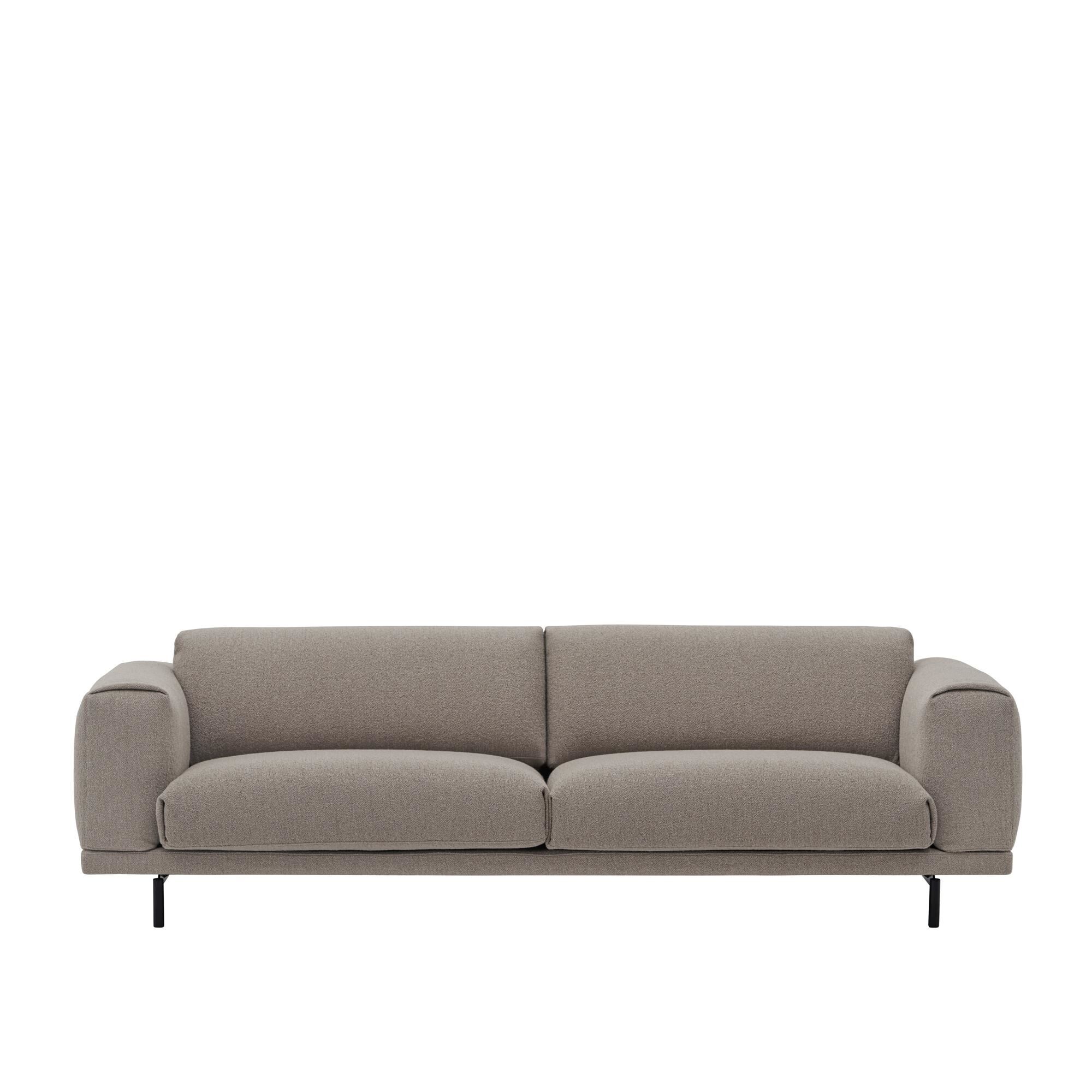 Rest 3-Personers Sofa Hearth 6/Sort