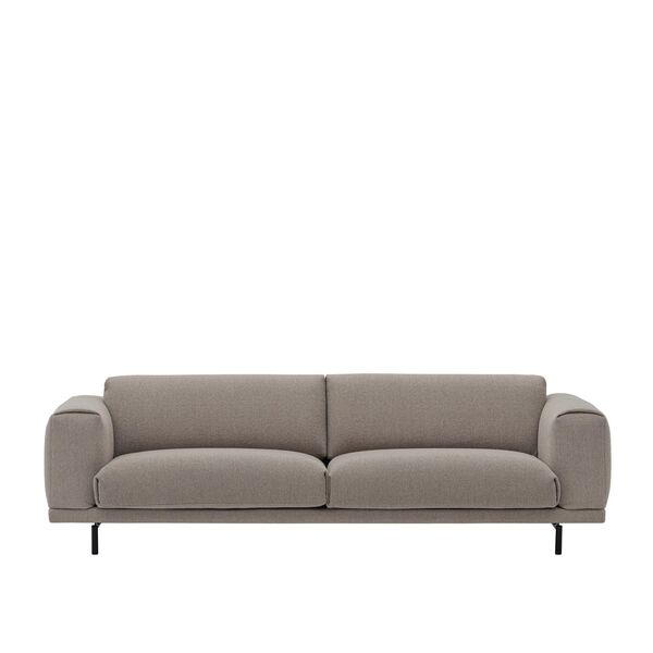 Rest 3-osobowa Sofa z Paleniskiem 6/ Czarny