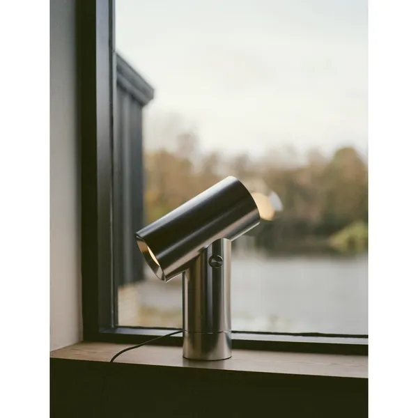 Beam Table Lamp Large Polished Aluminum