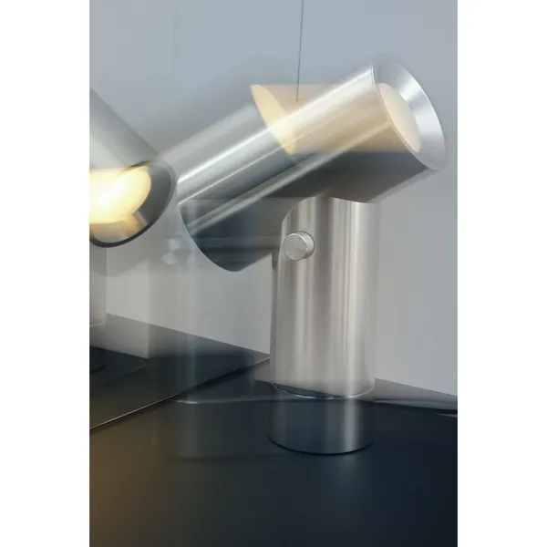 Beam Table Lamp Large Polished Aluminum