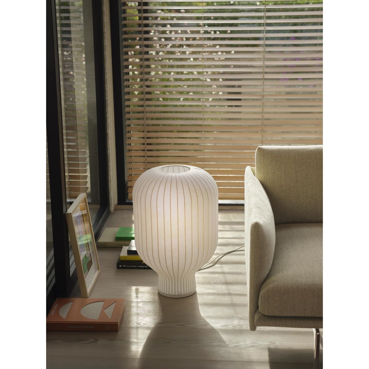 Beach Table Lamp Large White