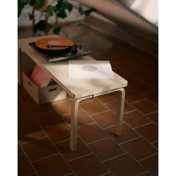 153A Bench White Lacquered Birch