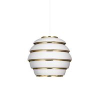 Beehive A331 Lámpara Colgante Blanco Y Latón