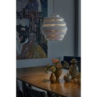 Beehive A331 Lámpara Colgante Blanco Y Latón