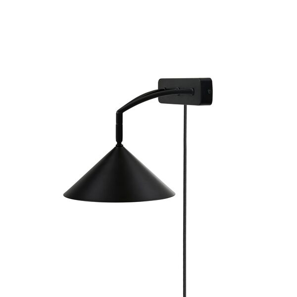 Lámpara de Pared Curva Negro