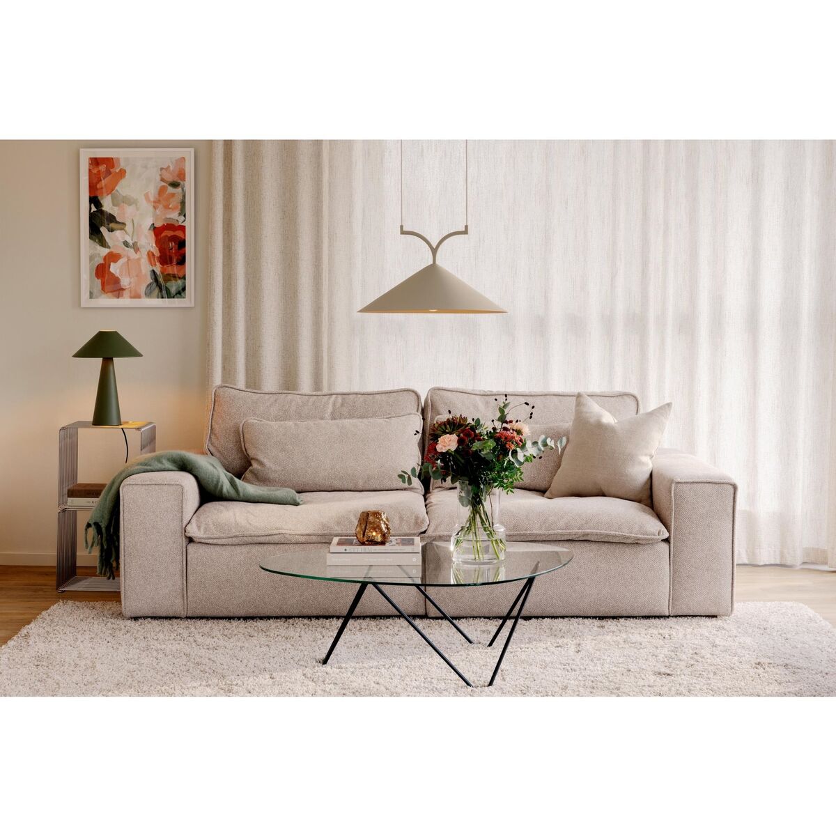 Curve 50 Pendant Beige