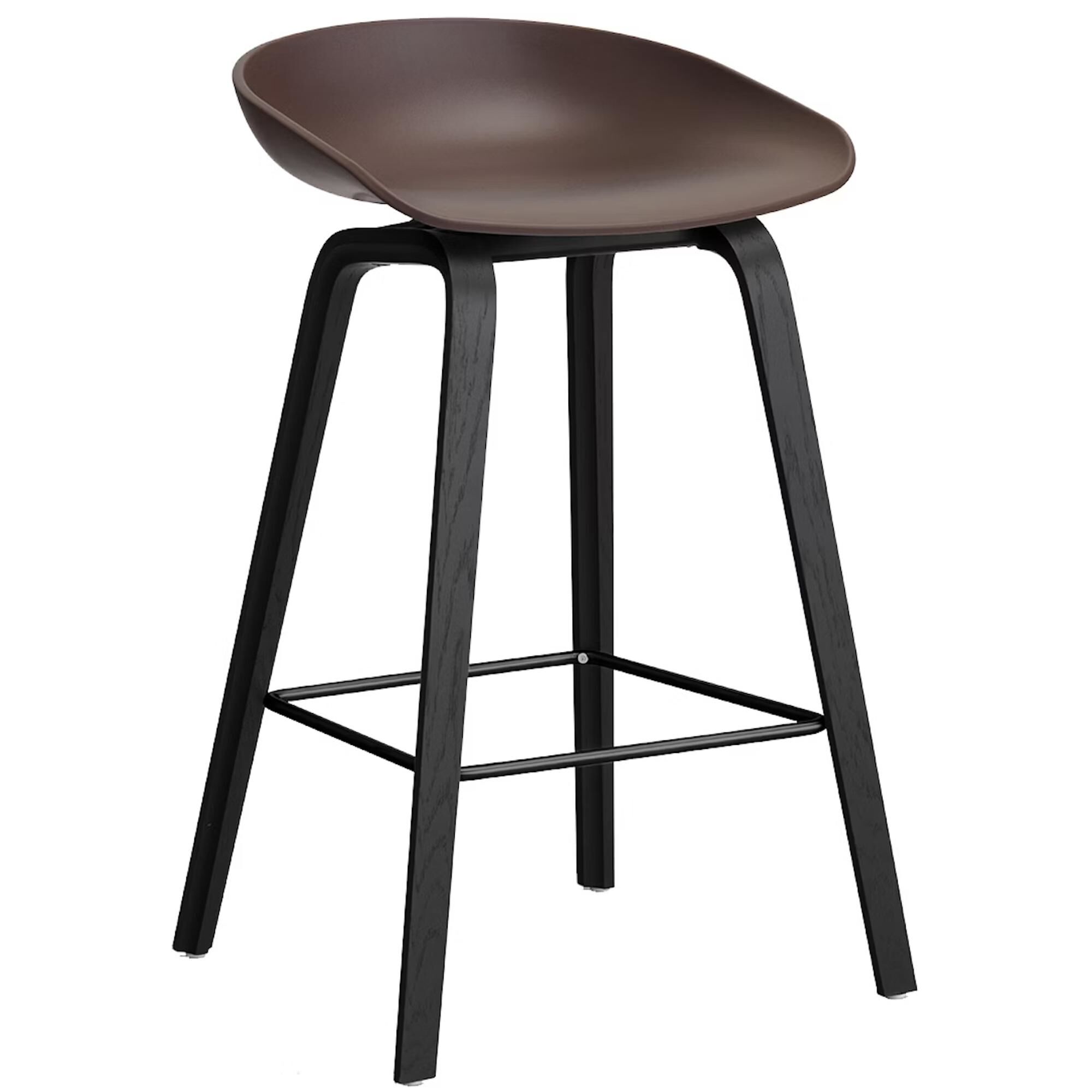 AAS32 Bar Stool H65 Black/ Raisin | AndLight