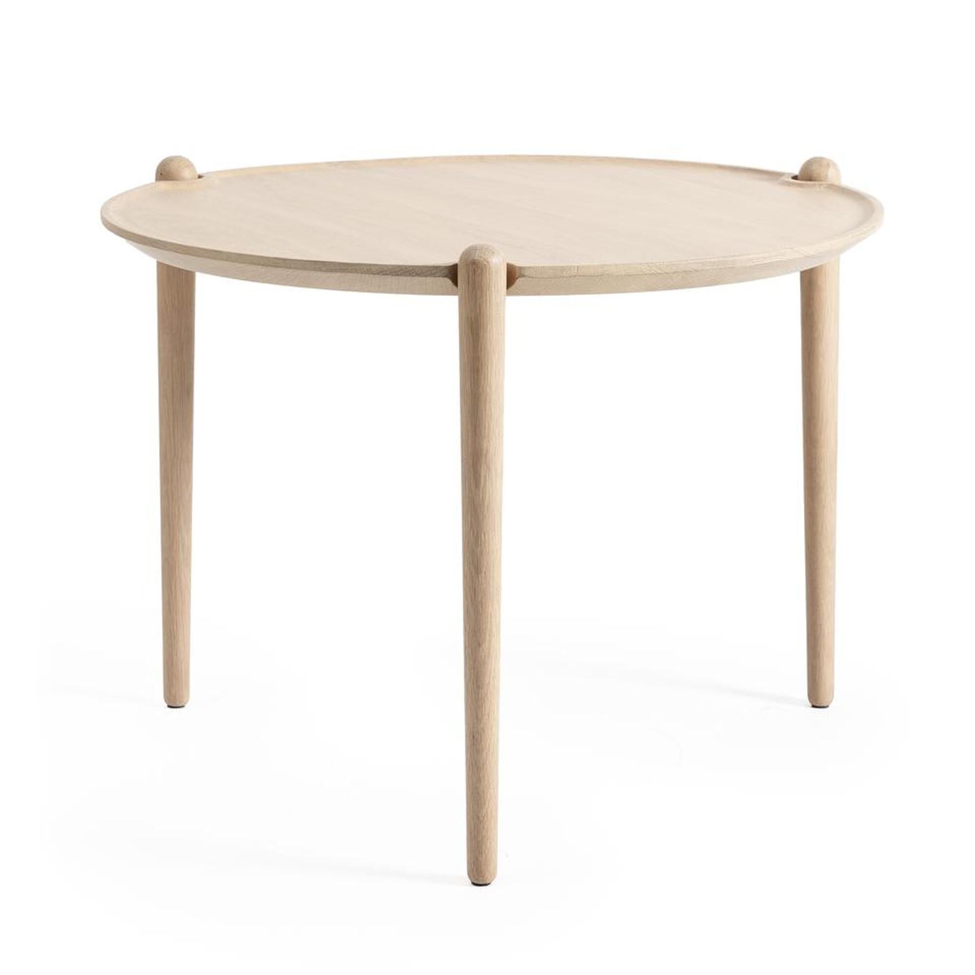 Table basse Aria Ø60 cm en chêne clair,