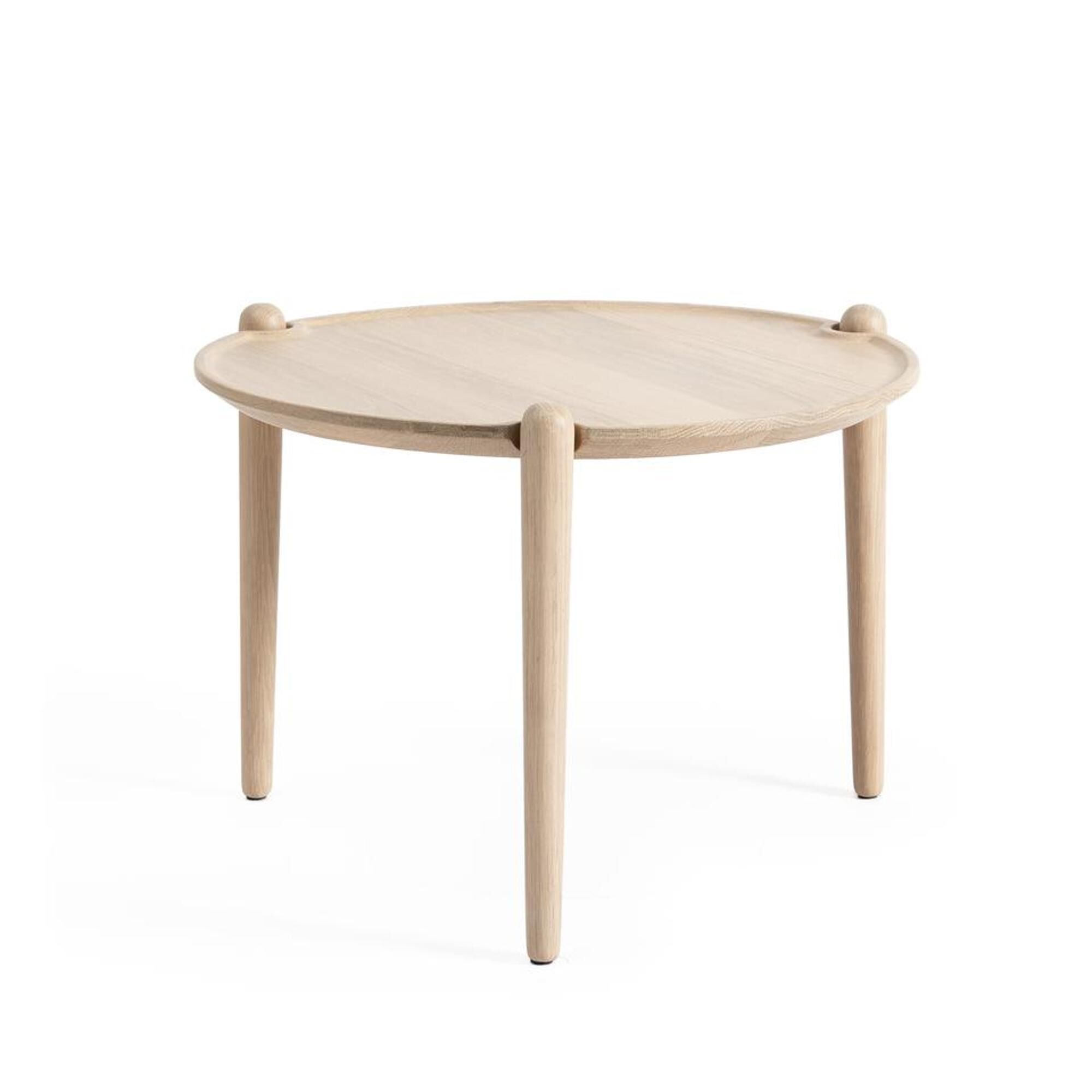 Table basse Aria Ø50 cm, chêne clair,