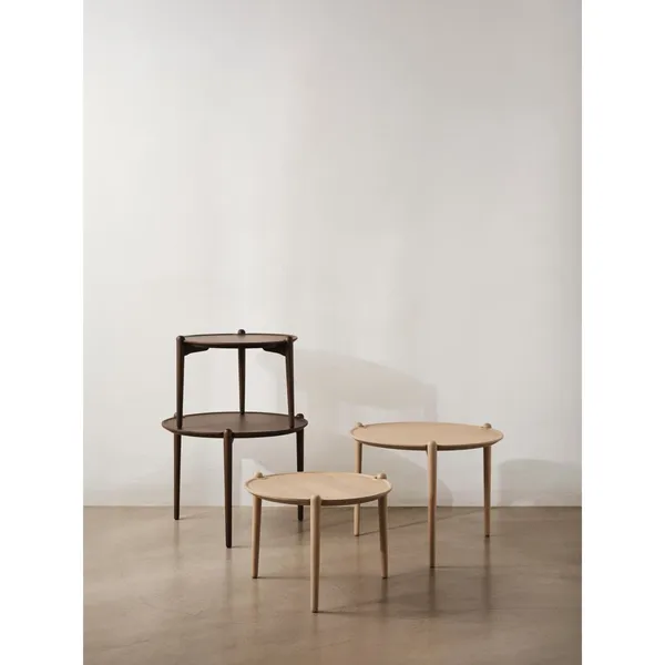 Aria Coffee Table Ø60 High Dark Oak