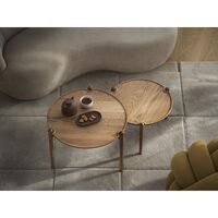 Aria Coffee Table Ø60 High Dark Oak