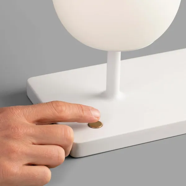 NIKO Tafellamp Mat Wit/Glas