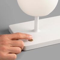 NIKO Tafellamp Mat Wit/Glas